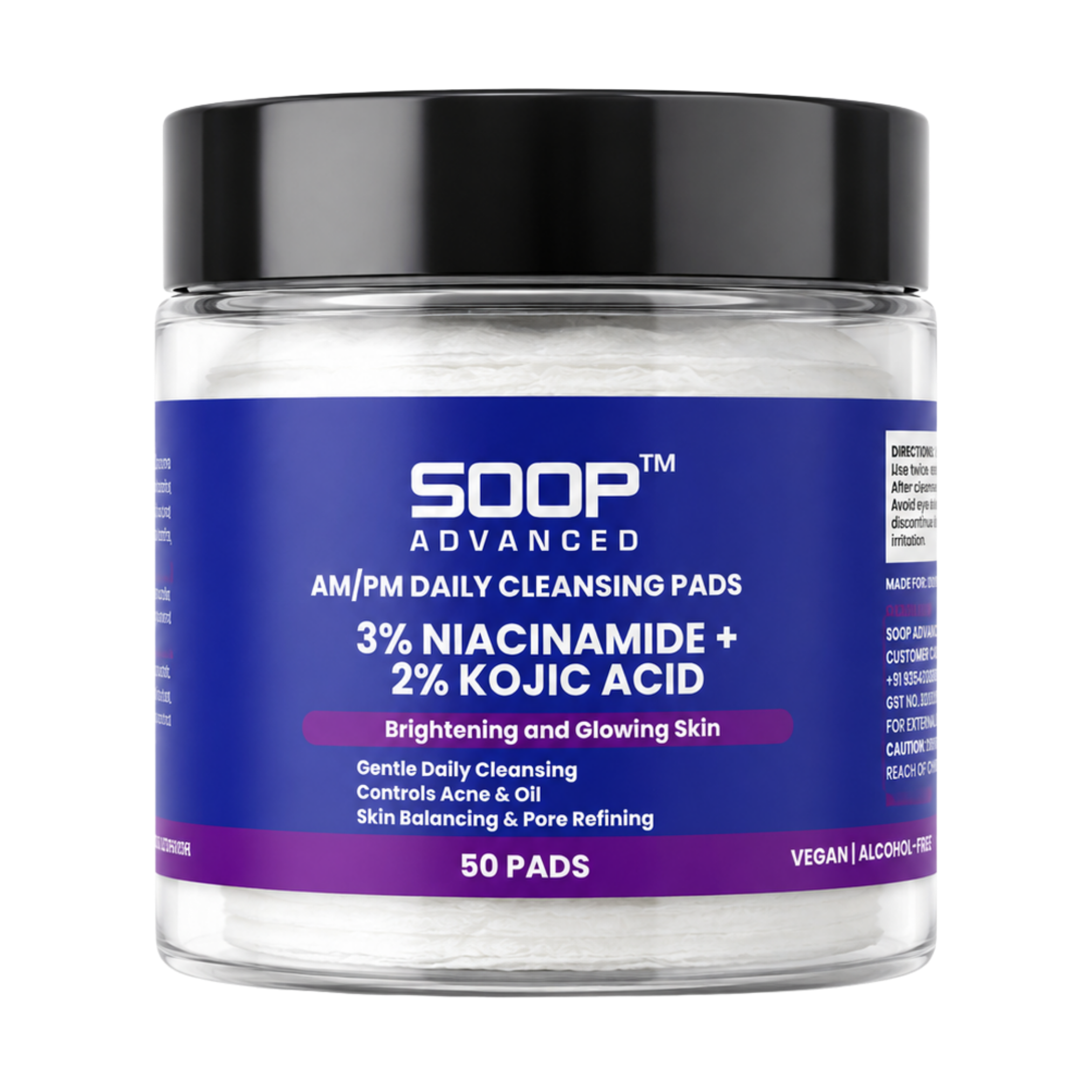 Niacinamide & Kojic Acid Cleansing Pads (50 Pads)