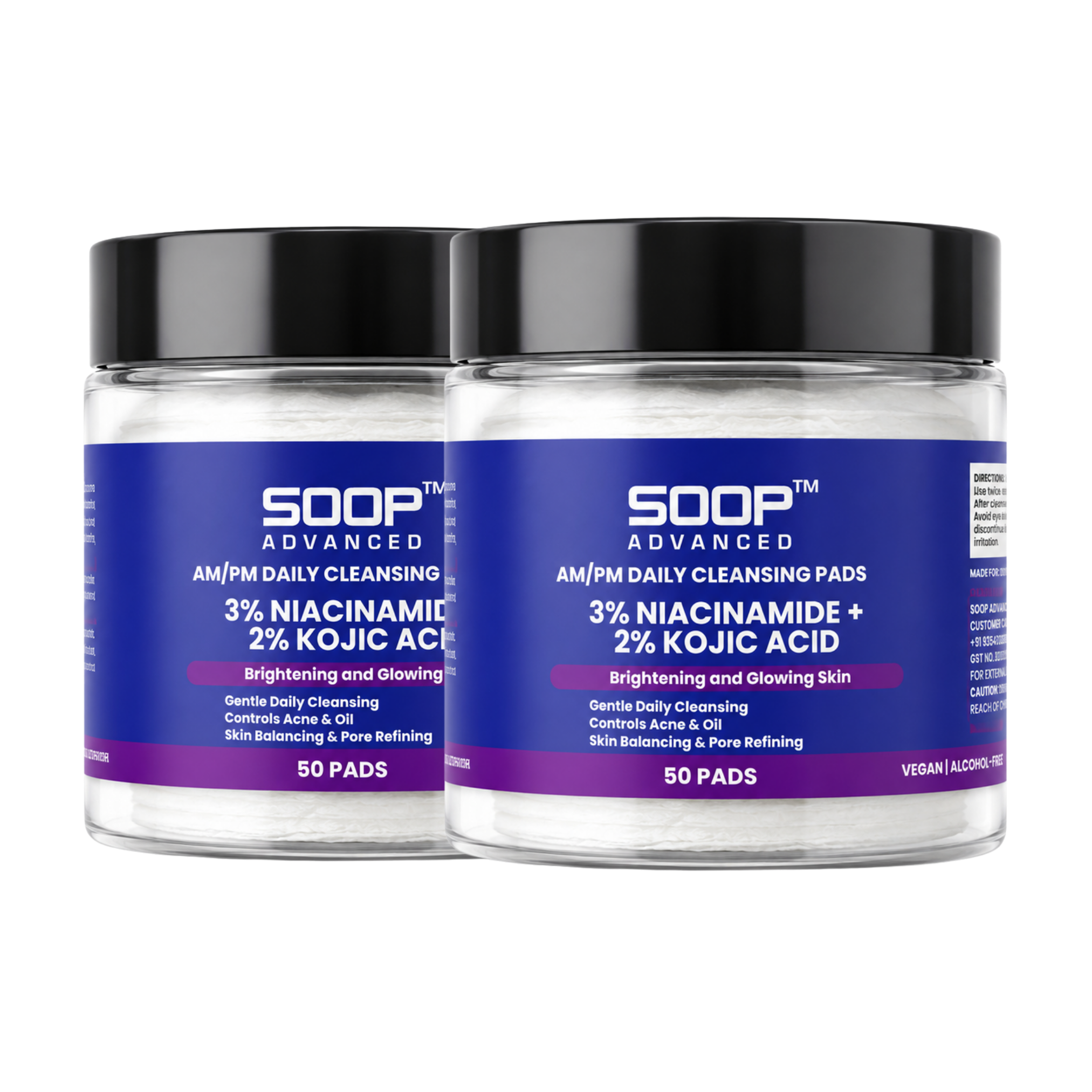 Niacinamide & Kojic Acid Cleansing Pads (50 Pads)