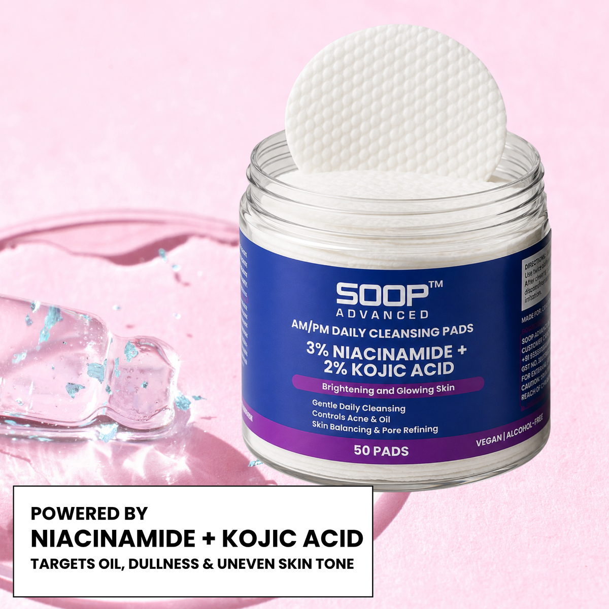Niacinamide & Kojic Acid Cleansing Pads (50 Pads)