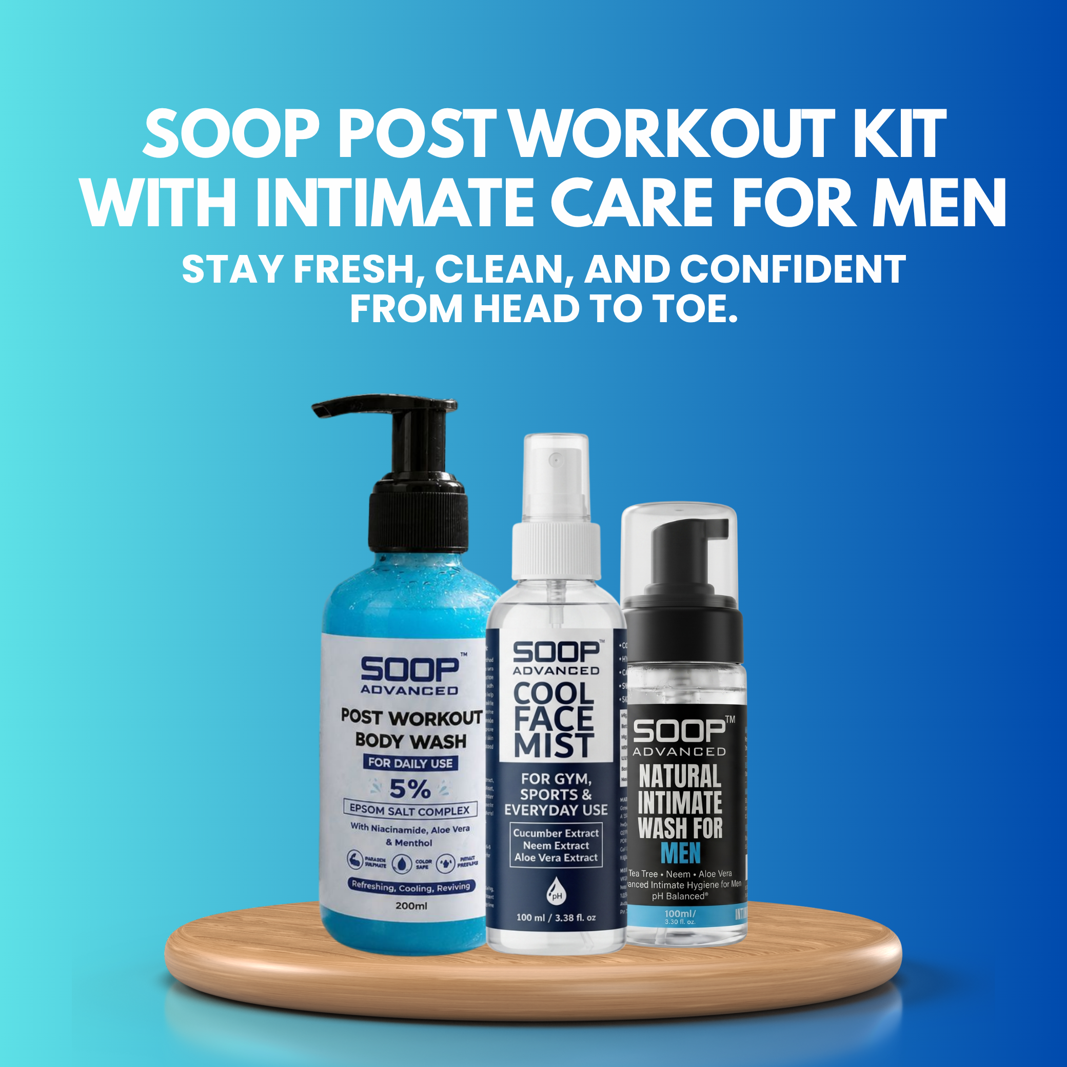 SOOP Advanced Complete Gym Care Kit for Men