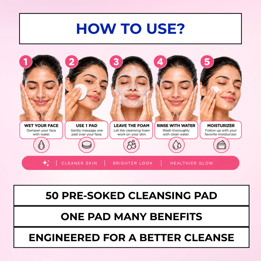 Niacinamide & Kojic Acid Cleansing Pads (50 Pads)
